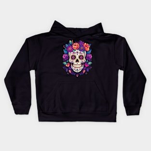 De Los Muertos Day of the Dead Sugar Skull Halloween Women Kids Hoodie